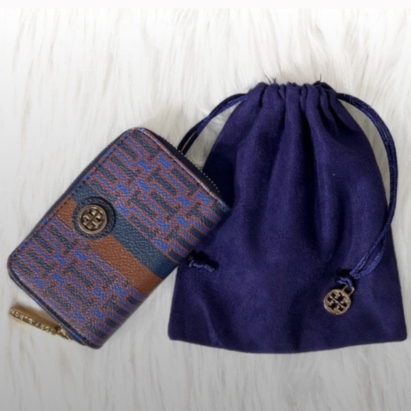 Tory Burch Mini Key Card Wallet- Pre loved - Picture 1 of 12
